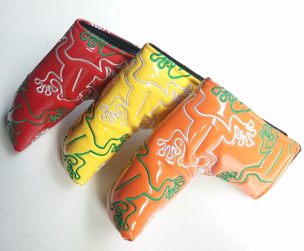 Alta qualidade 1 pc Sapo Sapo Cabeça Capas Para Tacos de Golfe Com Ímã de GOLFE Lâmina Putter Capa
