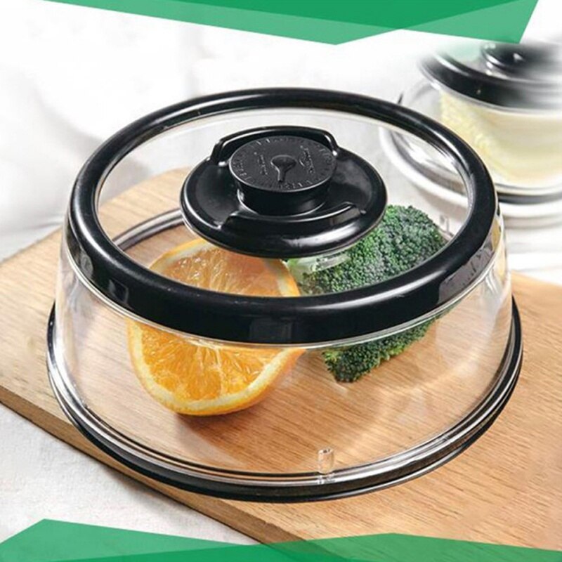 Food Fresh Keep Plate Food Sealer Kitchen Crisper Lid Instant Cover Vacuum Sealing Refrigerator
