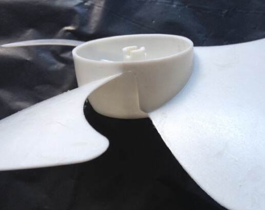 Lager 12 tum vit plastbord fläkt delar fläkt blad 0.8cm