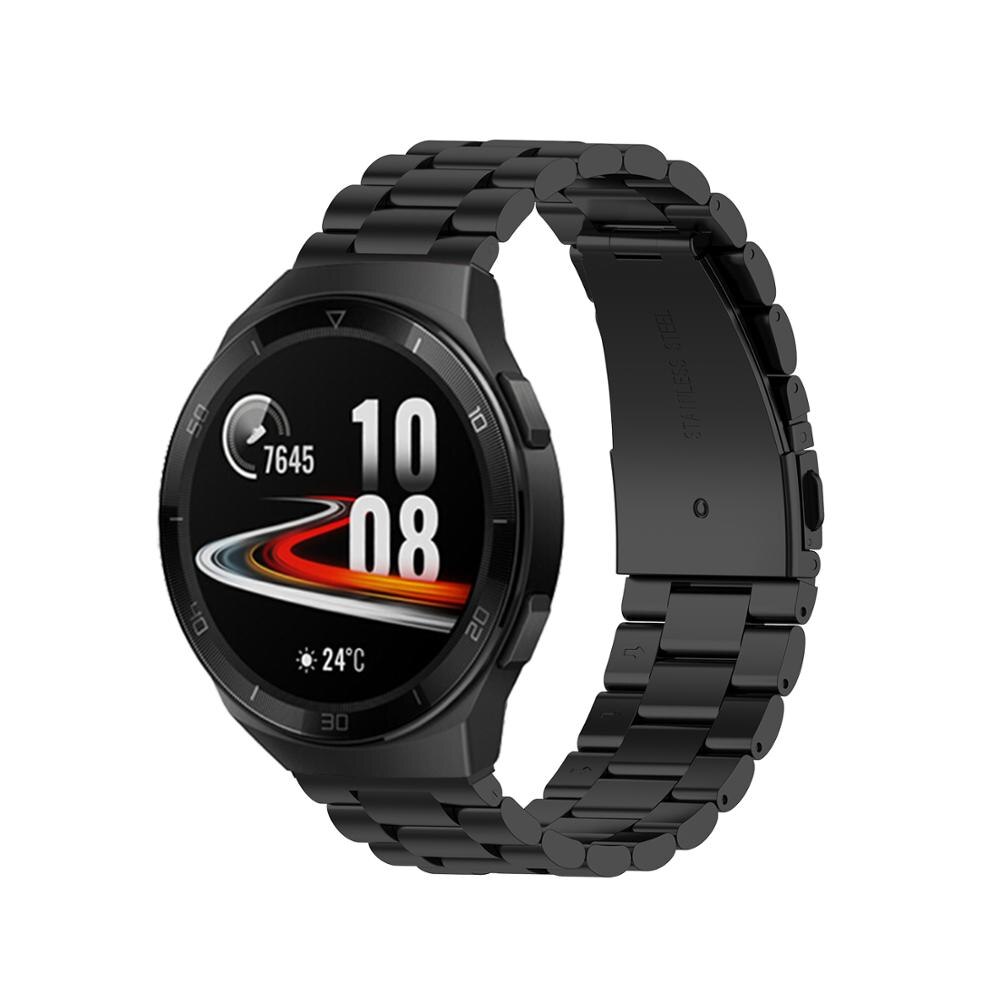 Voor Huawei Horloge Gt 2e Band Rvs Metalen Band Voor Huawei Horloge Gt 2e 46Mm Armband Horlogeband Voor huawei Gt2e Band: Black