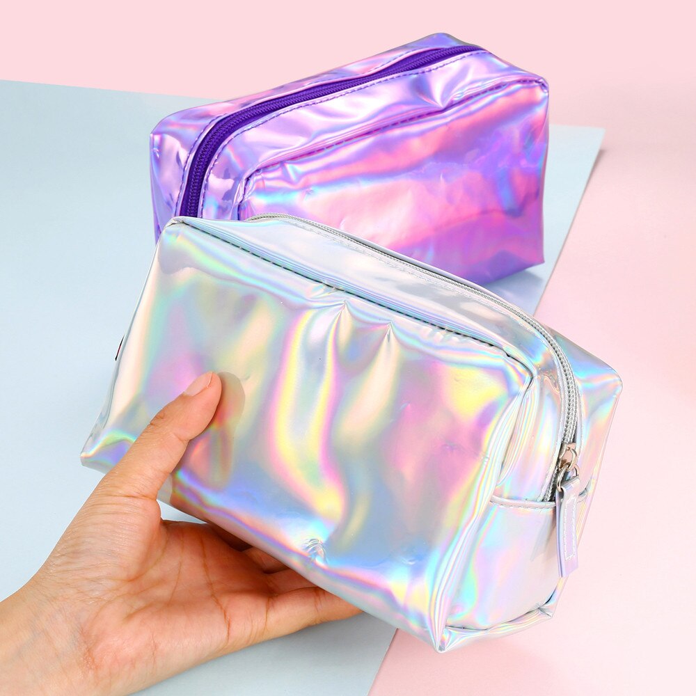 Colorful Stationery Pen Pencil Case Cosmetic Bag Travel Makeup Bag High Capacity Pencil Bag School Box Pencil Pouch Stationery