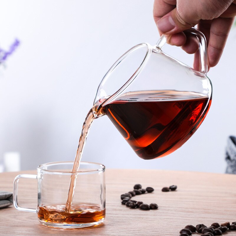 Heat-Resistant Glass Coffee Sharing Pot Coffee Server Coffee Kettle Brewer Barista Percolator