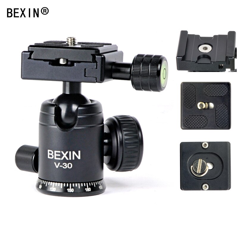 Tripé universal dobrável para celular, compacto, flexível, com cabeça redonda, para câmera dslr: Preto