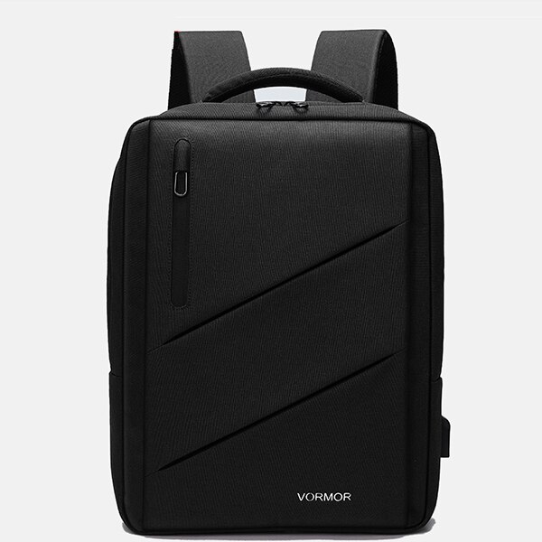 VORMOR neue schule rucksäcke USB lade anti-diebstahl laptop tasche männer und frauen rucksäcke reisen mochila: Black / 16-17.3inch