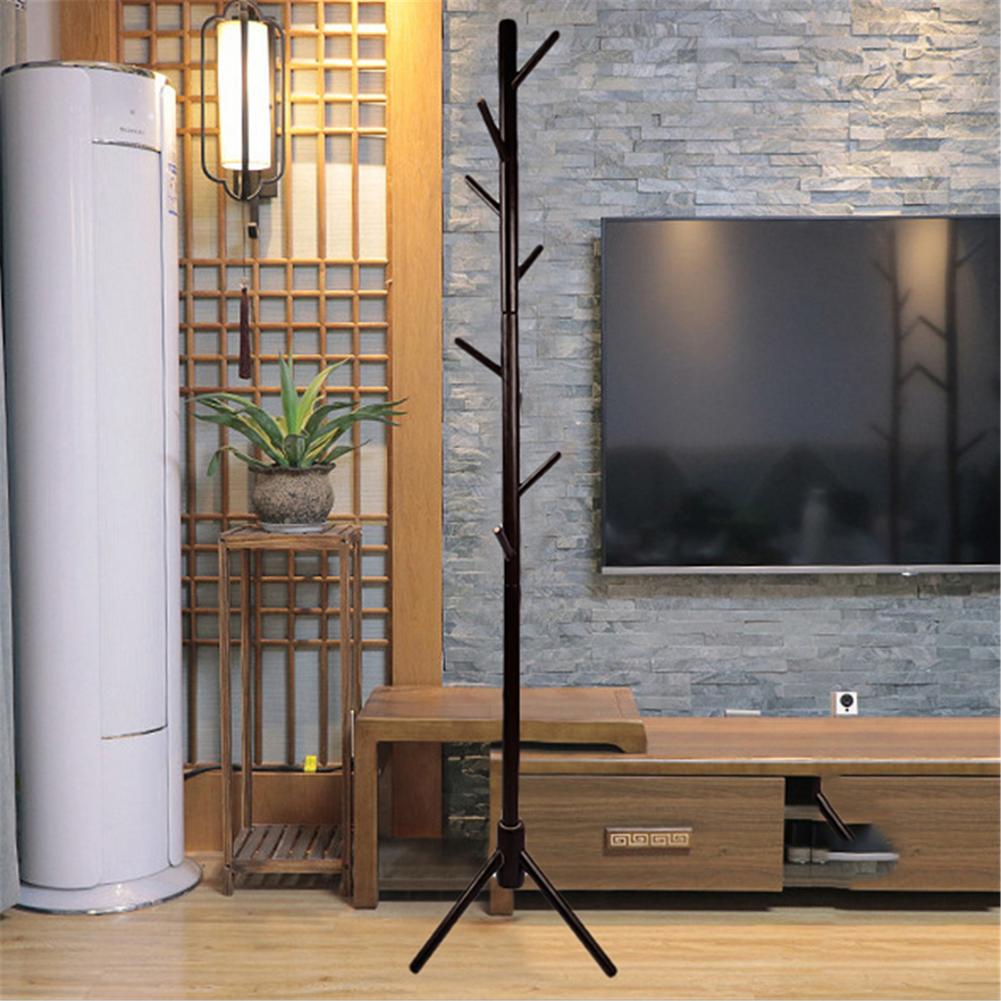Porte-manteau Simple en pin, cintre pratique et Durable de 175*43cm pour le bureau à domicile