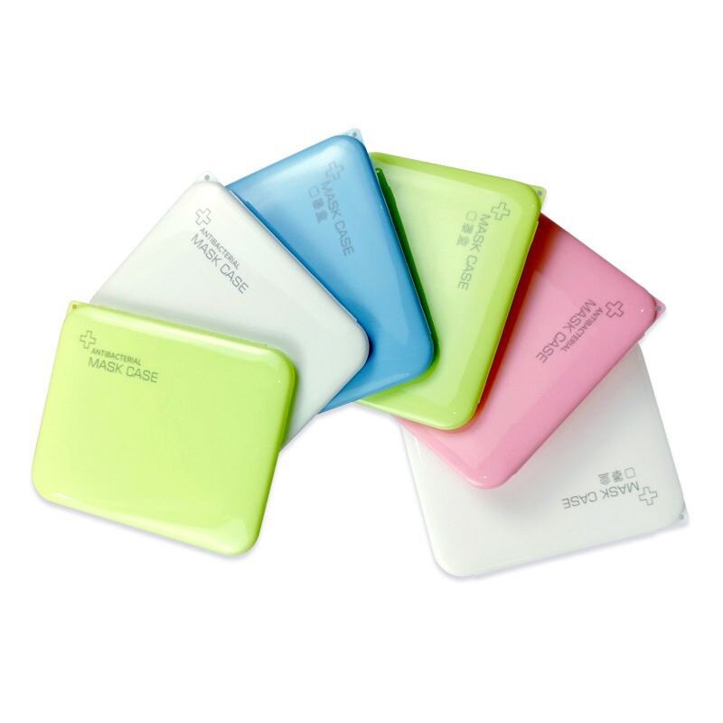 Estuches para la mascarilla (Set 4) Antibacterial mask case 130x130mm Adaptable todo tipo de mascarillas Material: Polipropileno