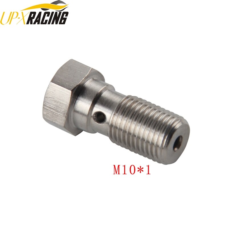 AN3 Motorcycle Motor Bike Hydraulic Brake Oil Hose Line Banjo Fitting m10x1 stainless Steel 10mm: BJ05