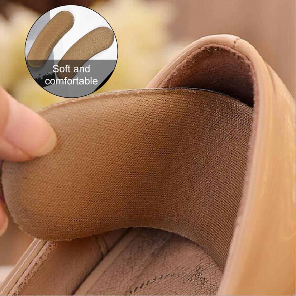 2 Pairs Voetverzorging Gel Siliconen Hiel Grip Terug Liner Shoe Binnenzool Pad Kussen Inserts Voetverzorging Protector Voet Patch