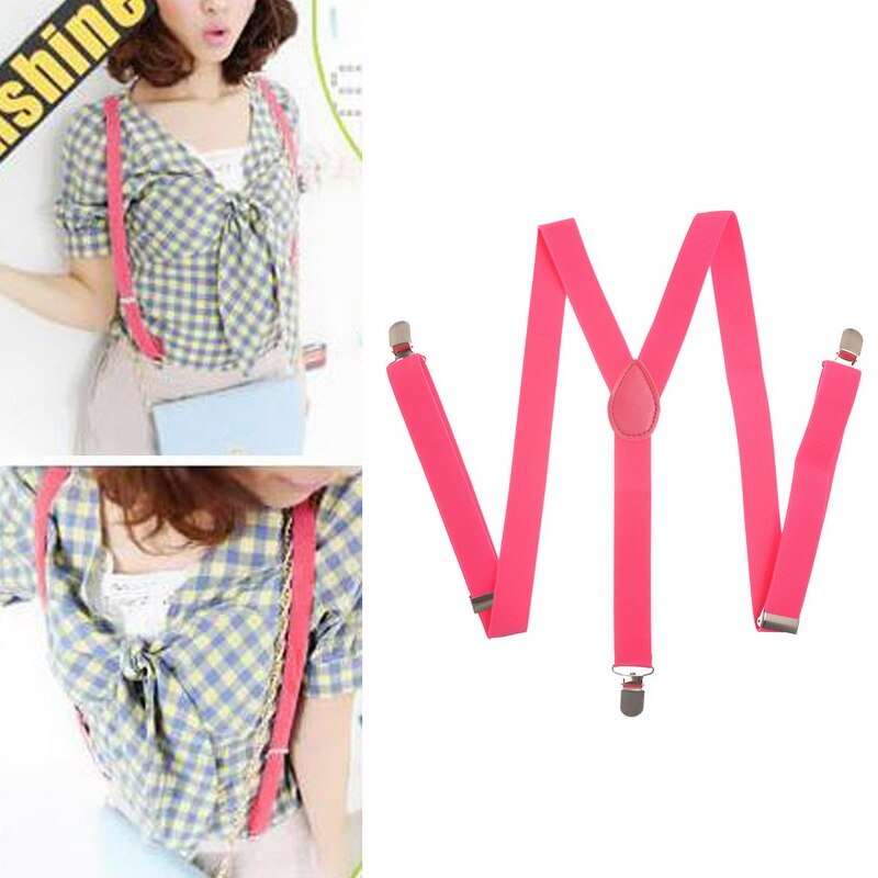 Suspensório elástico de tiras ajustável adulto, unissex, mulheres, homens, formato em y, de 3 grampos, calças: 7