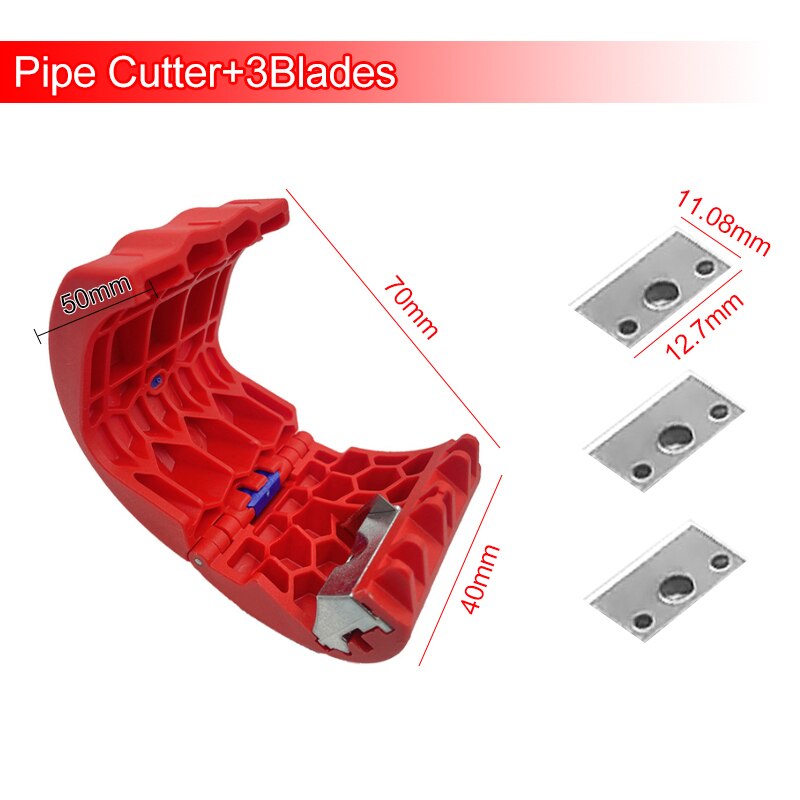 Universal Pipe Cutter Plastic 20-50mm Pipe Hose Cutter Scissor PVC/PU/PP/PE Tube Water Pipe Wire and Flat Cable Cutting Tool: 1 Set