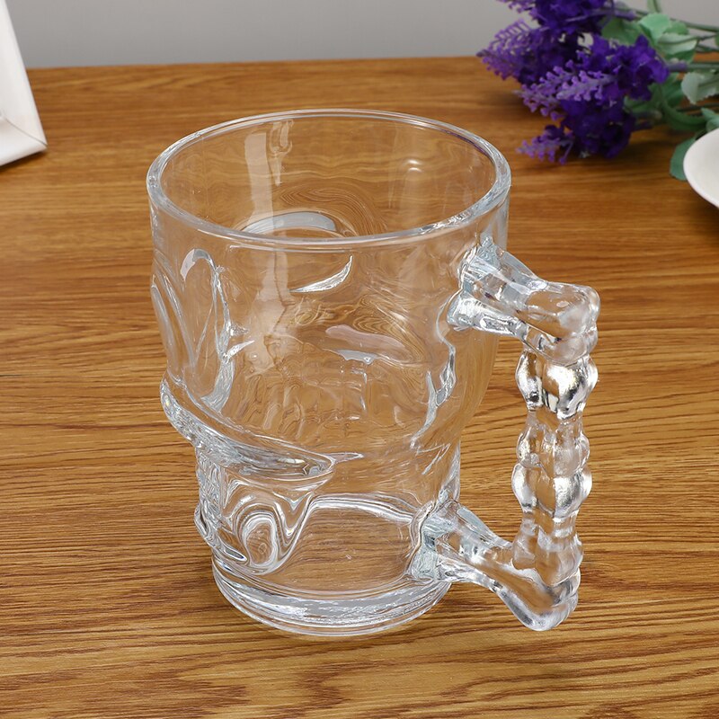 500ml kreatywny czaszka piwo kubek z uchwytem lampka robić wina kubek kubek gotycki dla domu Barware Drinkware Whisky szklanka w formie czaszki woda pitna