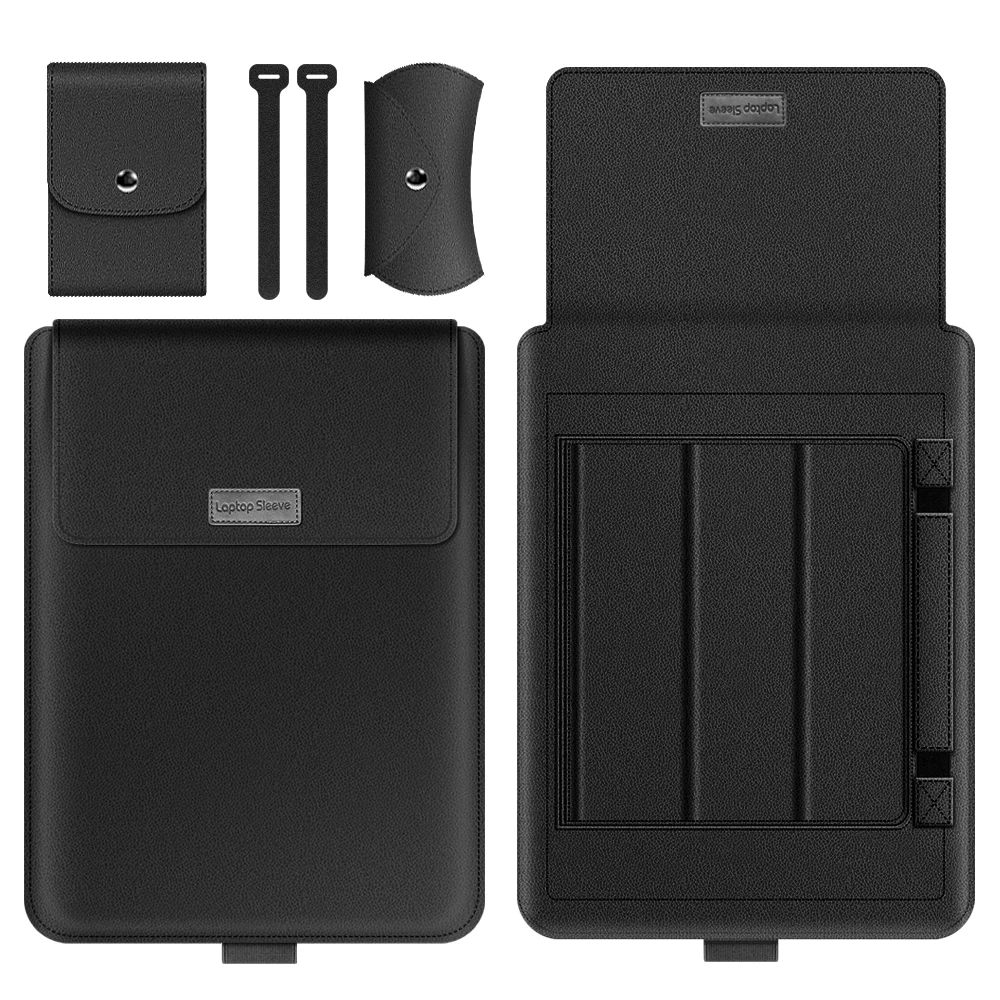 Etui na laptopa ze skóry Pu do macbooka Air Pro 13 14 16 M3 M3 M1 etui na notebooka Huawei Dell HP ASUS Lenovo 15 17 cali: 13" / Beżowy