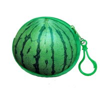 1Pcs Vrouwen Mini 3D Fruit Portemonnee Mini Handtas Key Mini Bag Vrouwelijke Rits Kleine Portemonnee Meisjes Portemonnee portemonnee: Watermelon