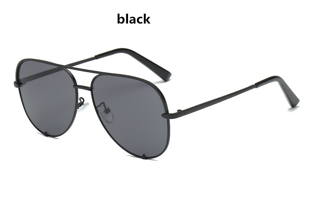 Pilot luftfart solbriller kvinder nuancer retro klassisk gradient solbriller kvindelige mandlige luksus mærke lunette: Sort
