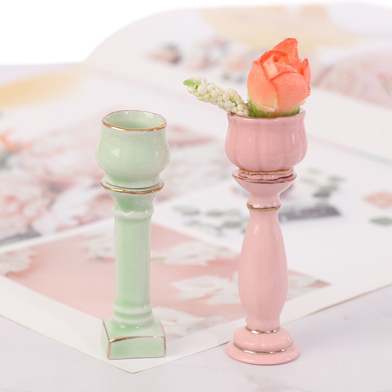 1:12 Poppenhuis Miniatuur Diy Tuin Rome Keramiek Bloempot Exterieur Decoratie Poppen Accessoires