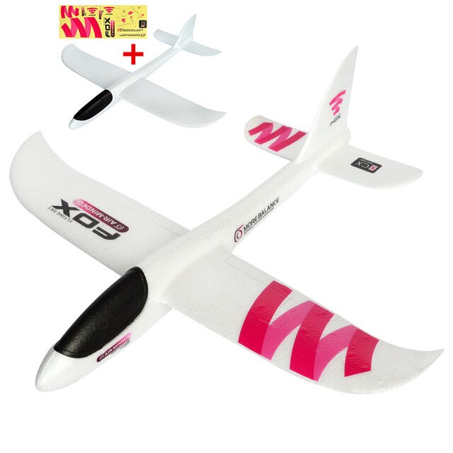 Zweefvliegtuig Speelgoed Vliegtuig Epp Schuim Vliegtuig Model 48Cm Hand Launch Gooien Zweefvliegtuig Vliegen Zweefvliegtuig Vliegtuig Speelgoed Kinderen Outdoor Flaying: 48CM sticker pink