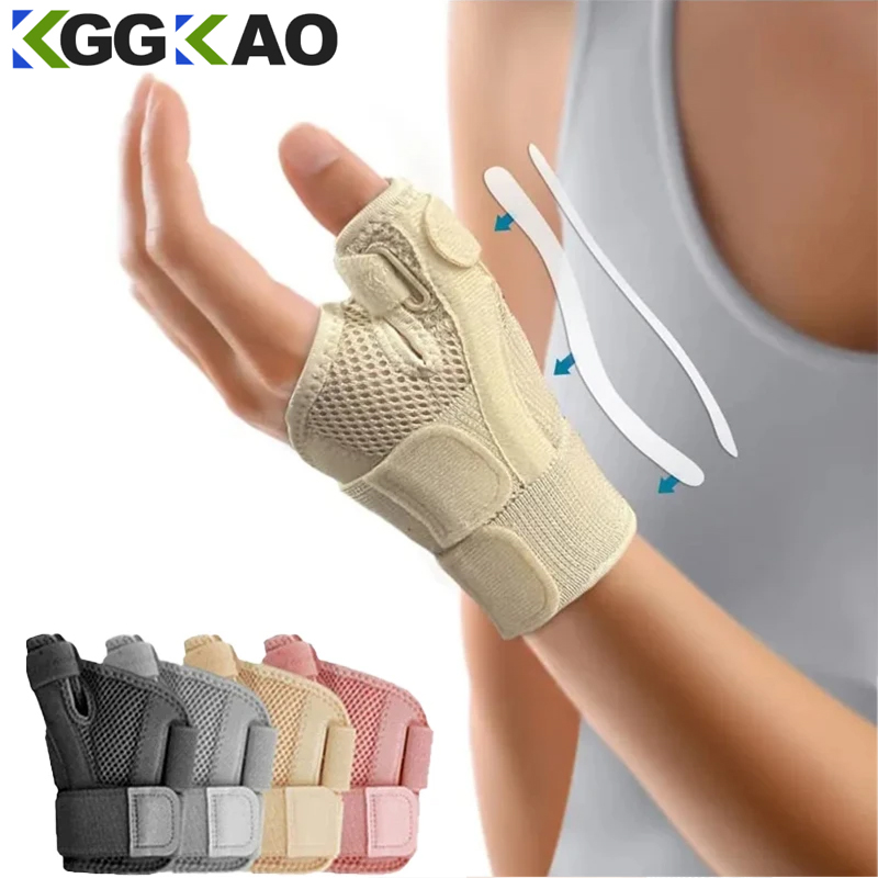Flexible Splint Wrist Thumb Support Brace for Tendonitis Arthritis Breathable Thumb Protector Guard Fits Right and Left Hand