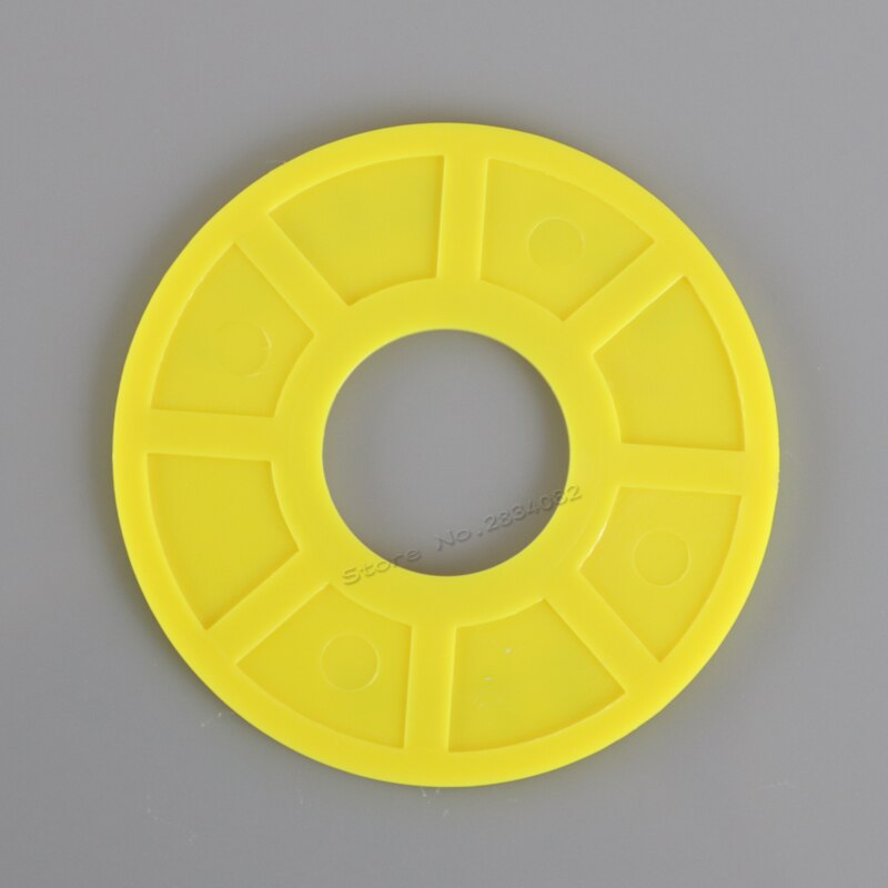 10pcs 22mm Warning Circle Emergency Push Button Switch Accessories Yellow Ring 60mm diameter Legend Label Emergency Stop