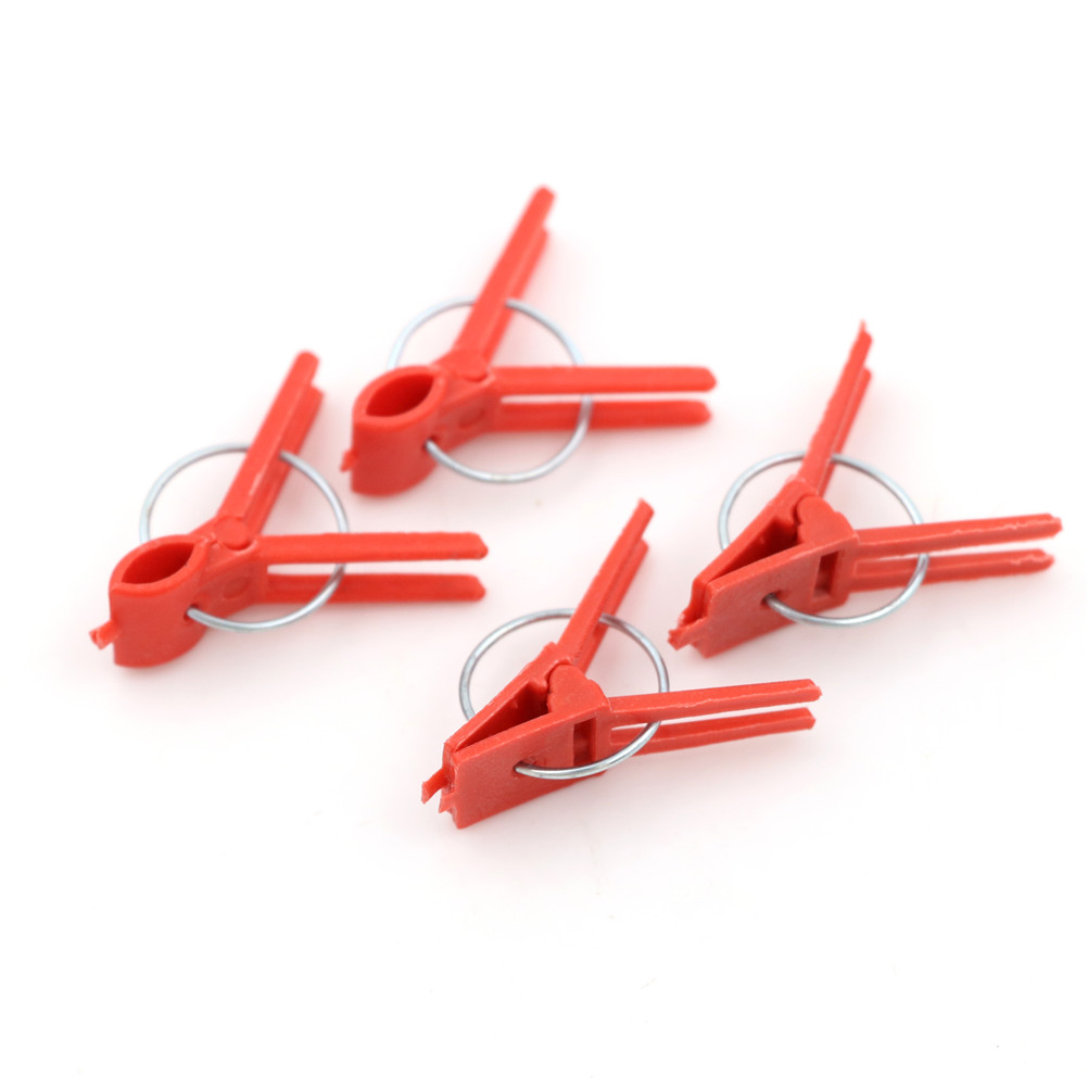 100 Stuks Plastic Entclips Tuingroenteplanten Plat En Rond