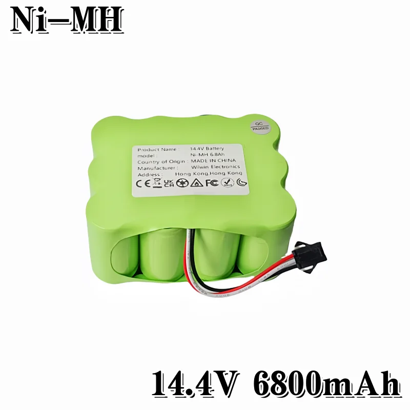 3800-12800 mAh Universal 14.4V SC Ni-Mh Battery｜Compatible with lpega, KV8 XR210/XR510 Robot Vacuums