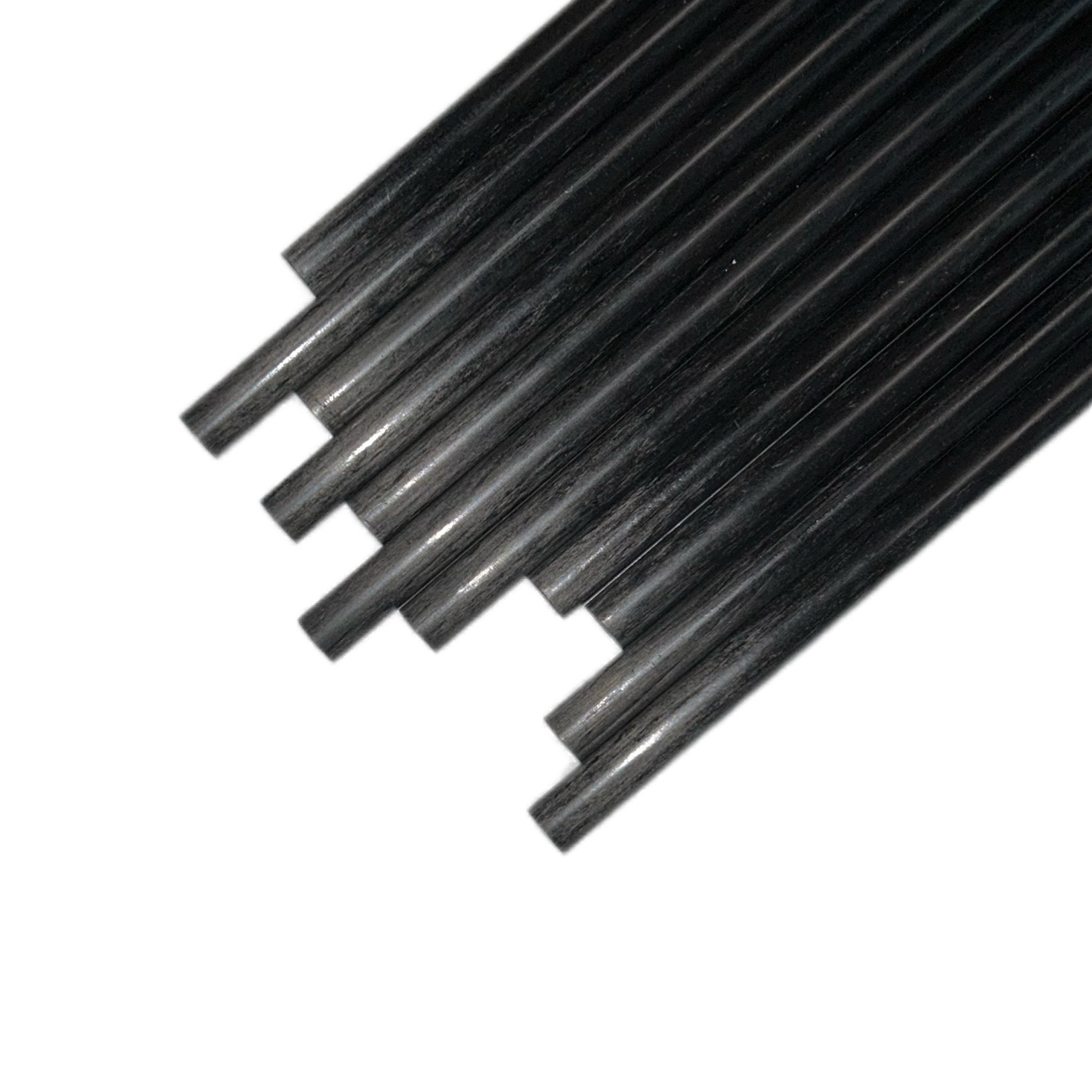 Diametro 1mm 2mm 3mm 4mm 5mm 6mm 7mm 8mm 9mm 10mm 11mm 12mm 14mm 15mm 16mm 18mm 20mm Lunghezza 500mm Aste rotonde in fibra di carbonio solide