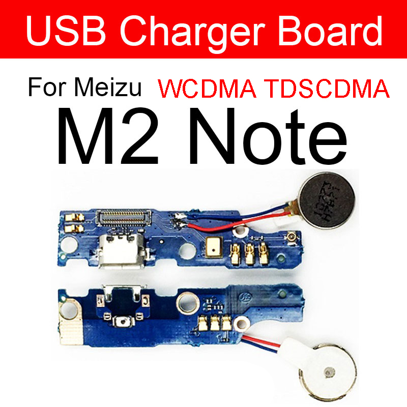 Usb-opladning oplader jack port board til meizu meilan  m1 m2 m3 m3s m5 m5s m6 s6 u10 u20 max note usb stik oplader board: M2 note