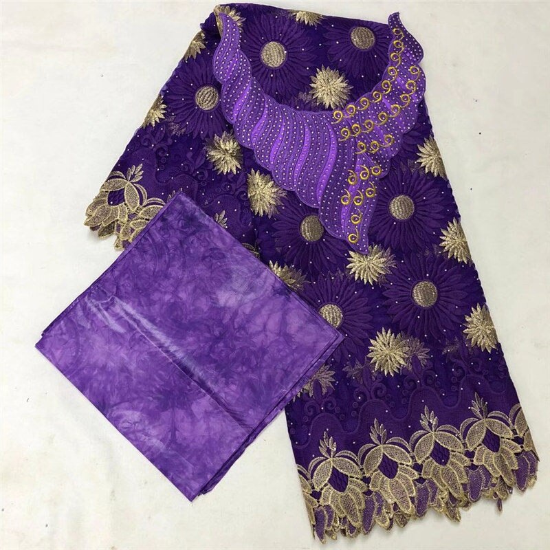 Guinea Brocade Fabric cotton Bazin Riche African Bazin Riche Fabric Top 2.5+2.5 yards: 19