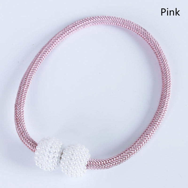 Hebilla magnética para soporte de cortina, Clips para cortina, correa de lazo, accesorios para decoración del hogar: Gris claro / 55-90 cm