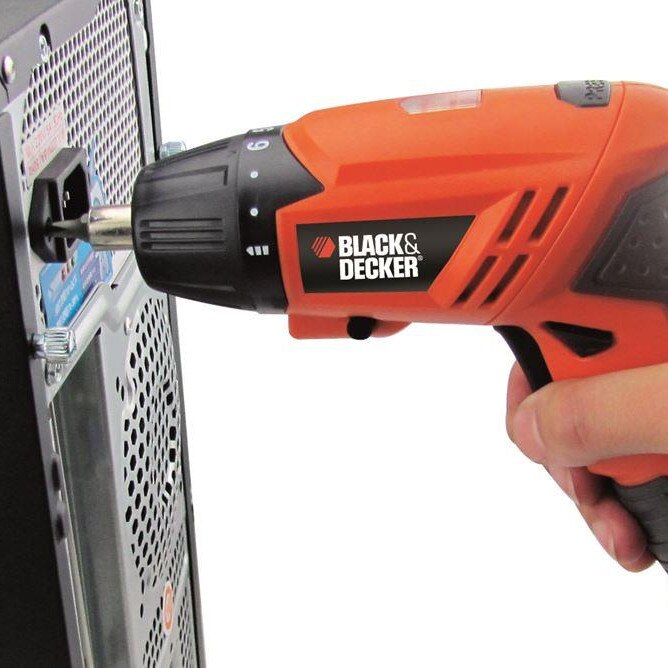 Black & Decker KC4815L 3.6Volt Li-Ion Rechargeable Screwdriver + 15 Piece Screwdriver bit