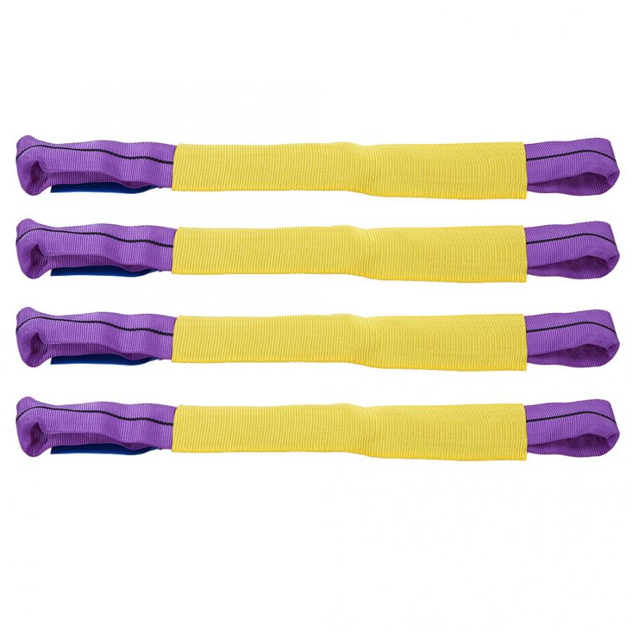 4pcs Recovery Alloy Wheel Securing Link Straps Trailer Transporter Yellow/Purple araba aksesuar strap