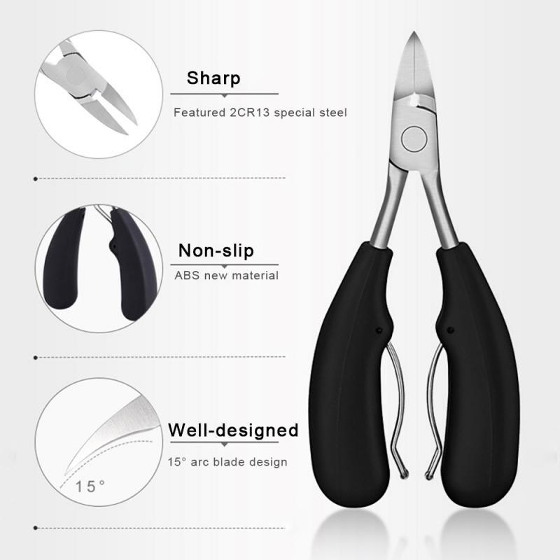 Toe Nail Clippers Cutter Pliers Heavy Thick Nails Tool Cut Nail Stainless Nose Trimmer Heavy Duty Nail Clippers