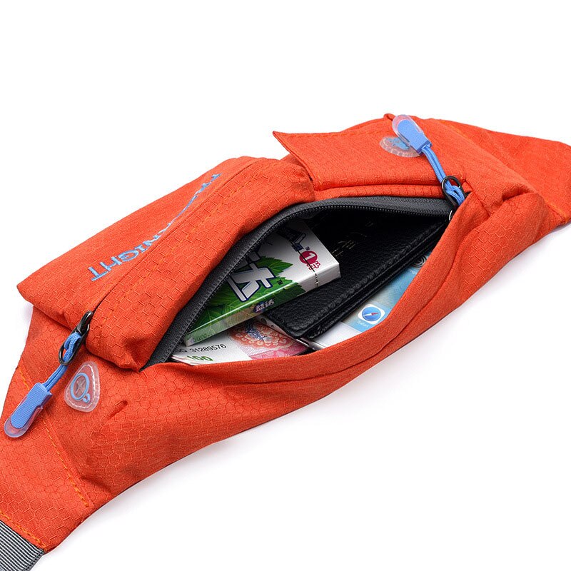 Women Men Nylon Bum Bag Hiking Running Sports Yoga Fitness Waist Belt Zip Pouch XR