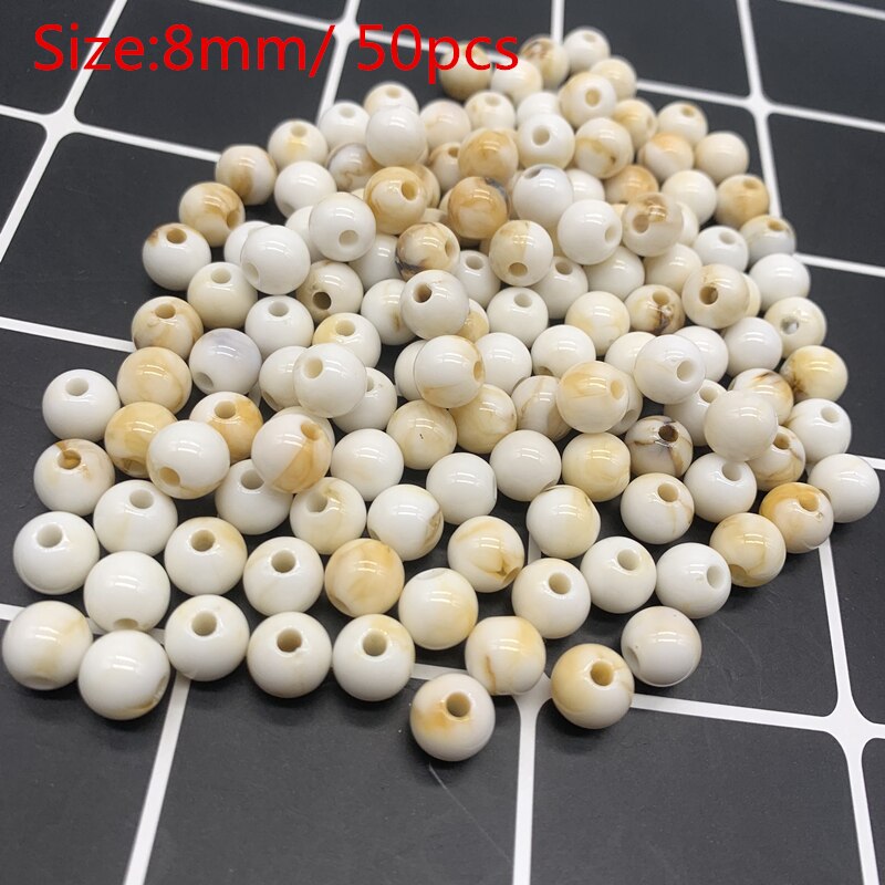 Lvory Acrylic Beads Earrings Necklace Accessories Beads For Jewelry Making DIY Jewelry Necklace Accessories