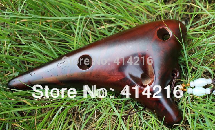 12 hull røykt burn vintage ac fløyte ocarina alt c mesterverk fløyte musikkinstrument