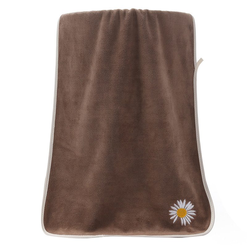Super Absorbent Towel Thick Microfiber Cleaning Cloth Multipurpose Soft Printed Towel For Home Kitchen Car Face Wash Towel: Coffee