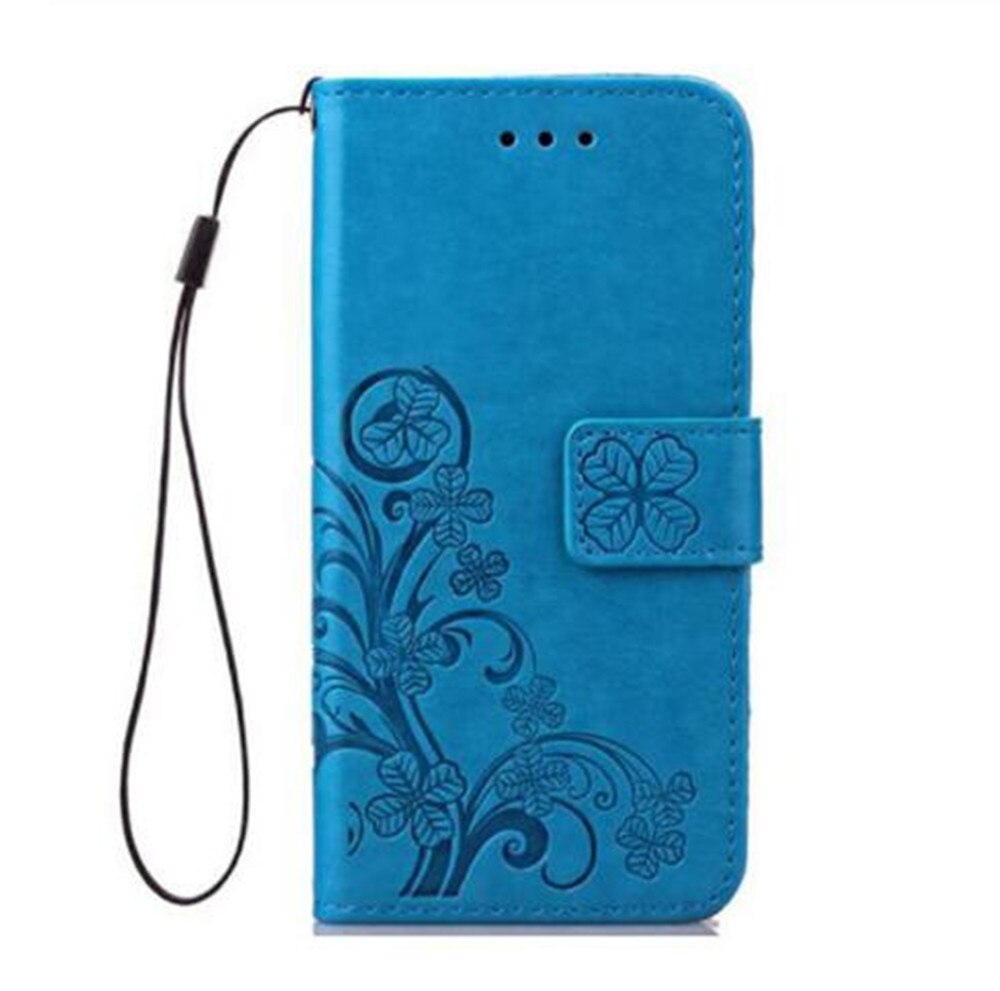 Voor Bq 5732L Aurora Se Case Bescherming Stand Stijl Pu Lederen Flip Silicone Cover Voor Bq 5732L Aurora Se telefoon Portemonnee Capa: Blue HZ