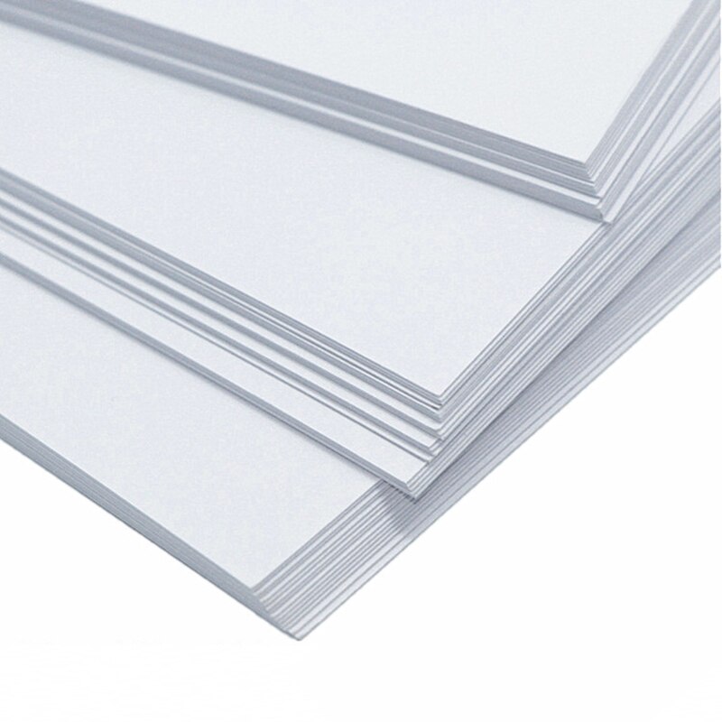 Papel Kraft blanco A4 de para niños, cartulina gruesa hecha a mano, Material cortado, 70-400GSM, 100 hojas