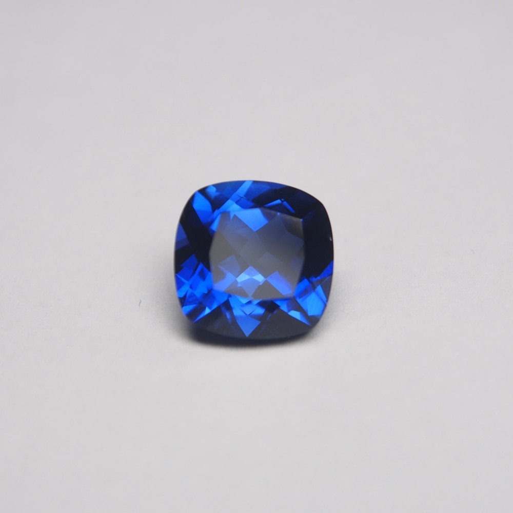 9*9 mm 1 piece /bag Royal Blue sapphire Cushion Cut 35# corundum sapphire stone For Jewelry