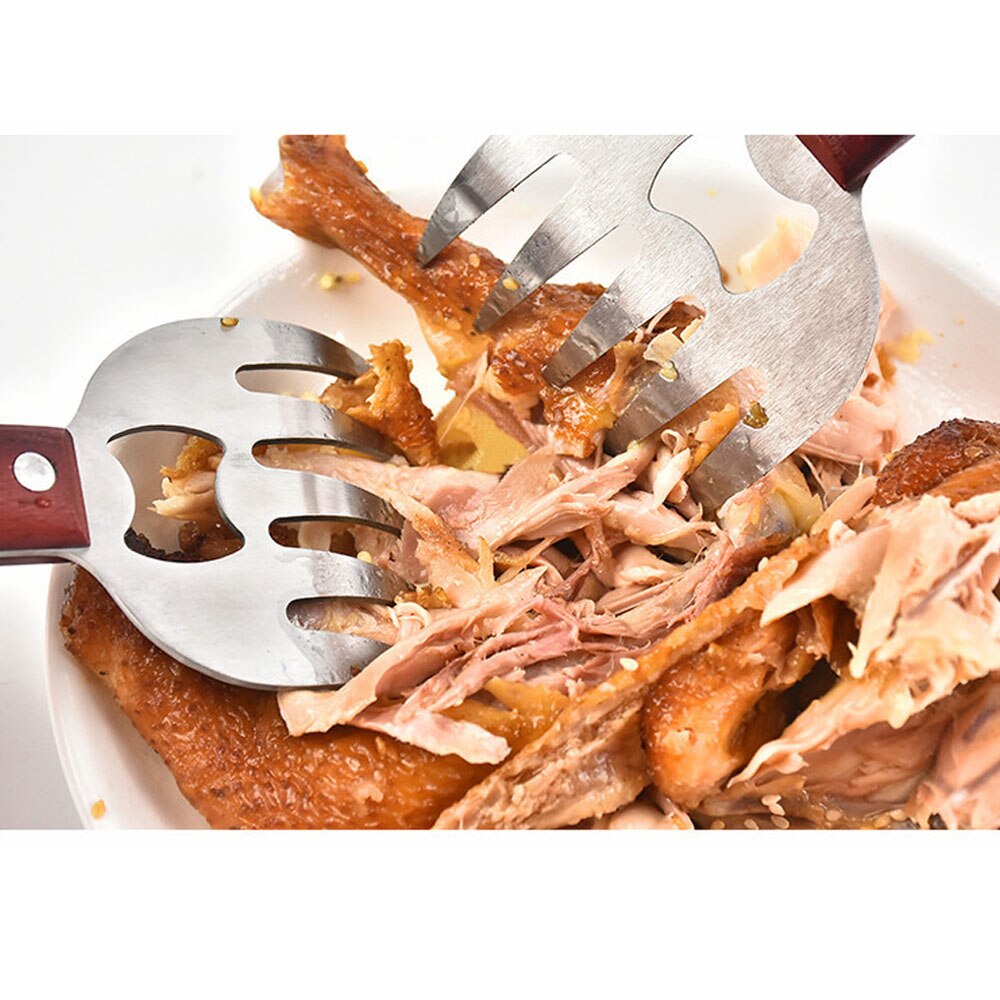 Fourchettes de levage de dinde, fourchette de poulet de volaille de griffes de viande, viande d'acier inoxydable