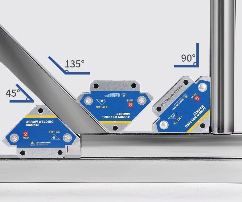 4PC welding fixture, fixed at a 90 degree right angle, used for iron welding body positioning, electromagnetic welding positione