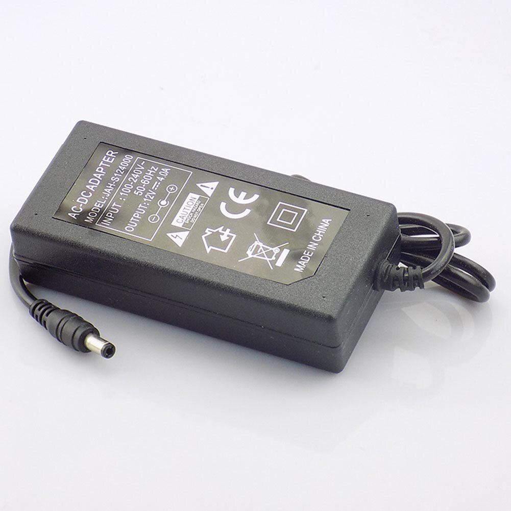12V 4A Voeding Adapter Transformator Ac 110-240V Converter Cctv Camera Power Adapter 5.5*2.5mm Voor Led Strip Licht L19