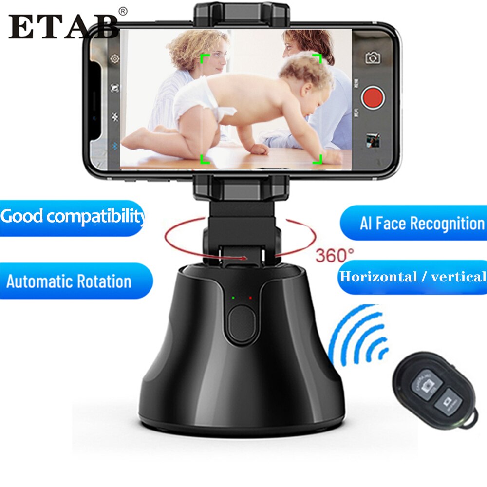 Auto Smart Schieten Selfie Stok Bluetooth 360 ° Roterende Object Tracking Houder Face Tracking Camera Multifunctioneel Statief