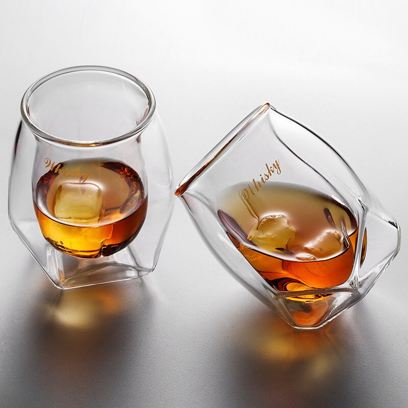 lead-free glass whisky glass personality glass double-layer glass wine glasses