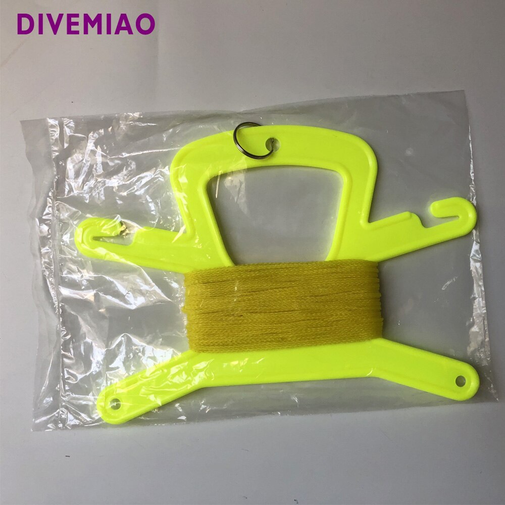 Floating Line Holder Reel with 23M line hand rope holder for scuba diver spearfishing freediving watersport