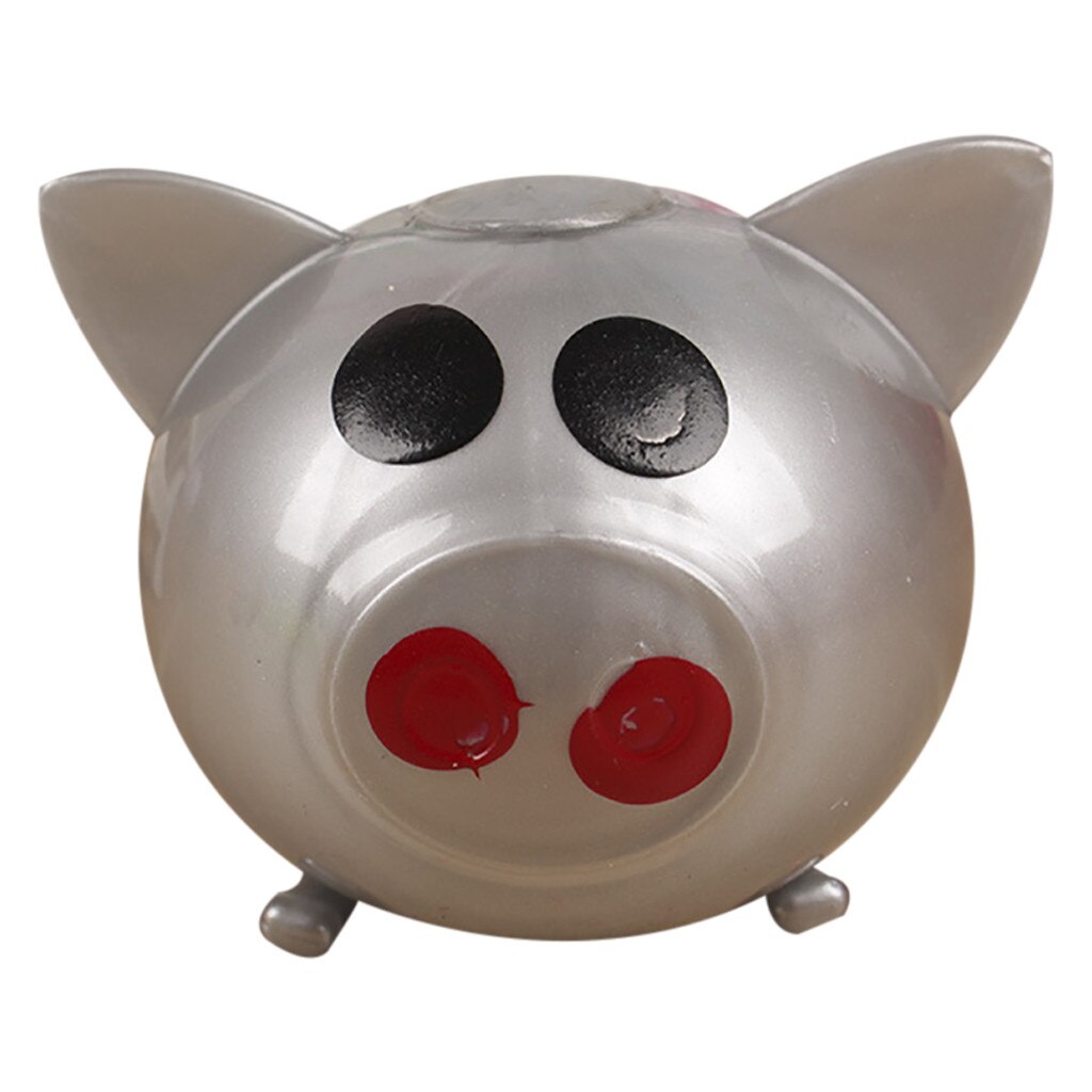 1Pc Jello Pig Cute Anti Stress Splat Water Pig Ball Vent Toy Soft Squishy Antistress Stress Relief Funny Educational Toys: Gray