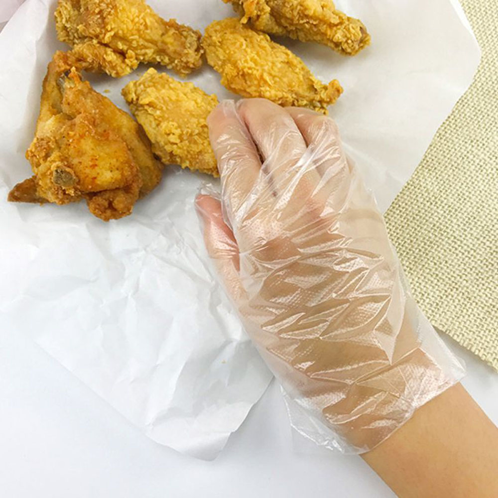 100 Stks/zak Transparant Wegwerphandschoenen Afwassen Keuken Tuin Kinderen Kids