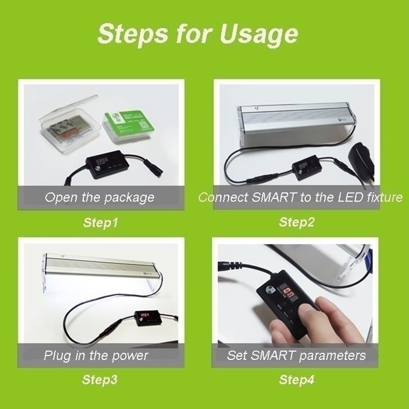S2/  pro akvarium lysregulator ledd mørkere modulator akvarium programmerbar ledet kontroller lys stripe kontroller husholdning