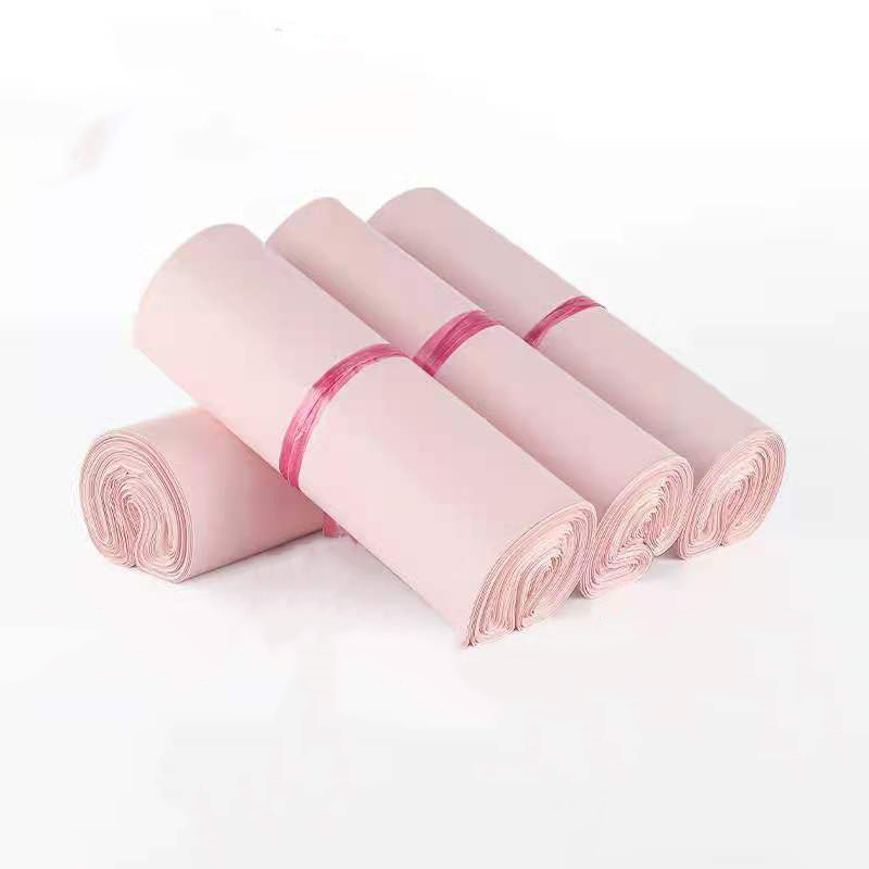 50Pcs/Lots PE Plastic Self-Seal Mailbag Light Pink Poly Envelope Waterproof Postal Courier Bags Package Packaging