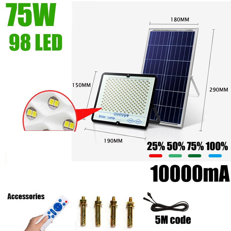 With Cable Solar Led Light Panel 5meter Cable Garden Outdoor Lamp Street Night Light Solar Outdoor Lamp Solar Flood Lamp