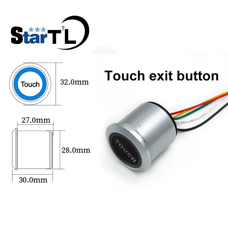 Surface Install Waterproof IP68 Outdoor No Touch Door Access control Infrared Exit Button